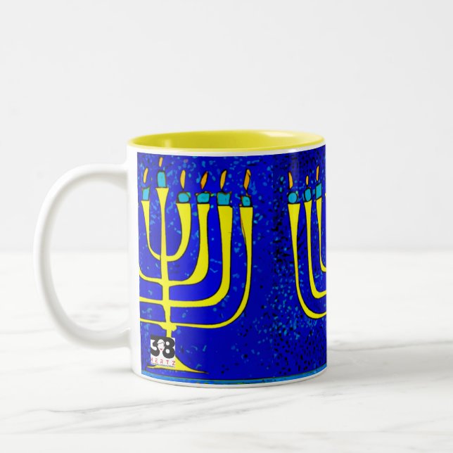 Taza Bicolor Hanukkah (Izquierda)