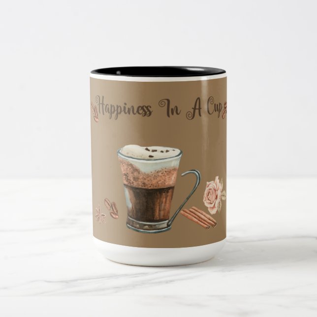 TAZA BICOLOR HAPPINESS IN A CUP (Centro)