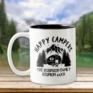 Taza Bicolor Happy Campers Family Road Trip