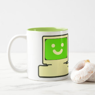 Taza Bicolor happy computer mug