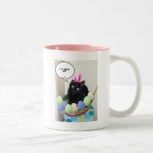 Taza Bicolor Happy Easter Kitty