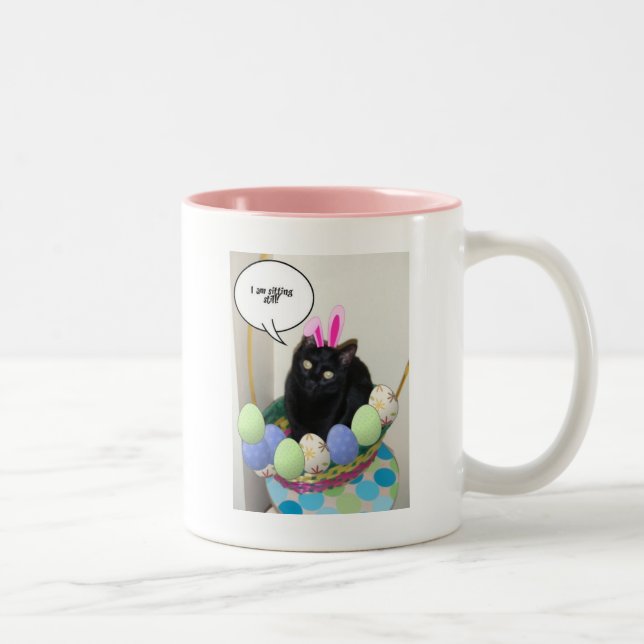 Taza Bicolor Happy Easter Kitty (Derecha)