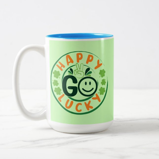 Taza Bicolor Happy Go Lucky-52904 (Izquierda)