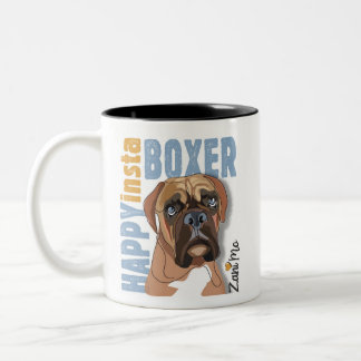 Taza Bicolor Happy Insta Boxer - Zani Mo Dog