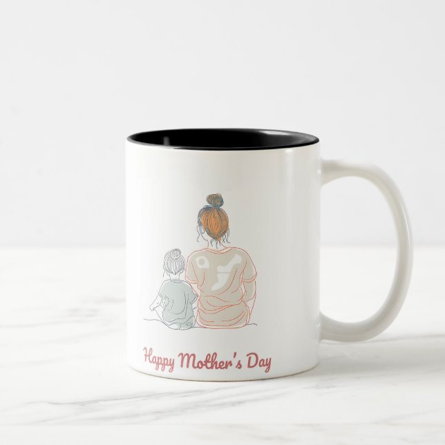 Taza Bicolor Happy Mother's Day (Derecha)