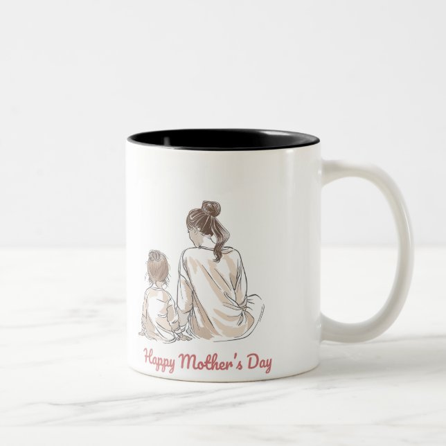 Taza Bicolor Happy Mother's Day (Derecha)