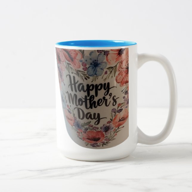 Taza Bicolor Happy Mothers day mug (Derecha)