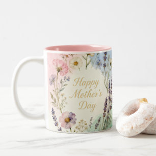 Taza Bicolor Happy Mother's Day Wildflowers