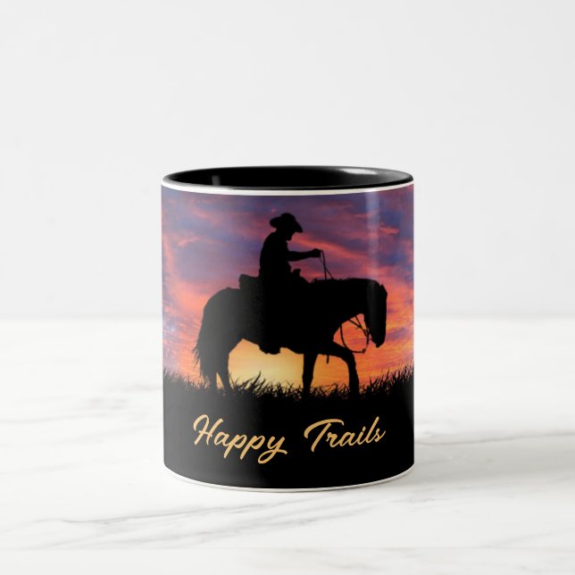 TAZA BICOLOR HAPPY TRAILS COWBOY (Centro)