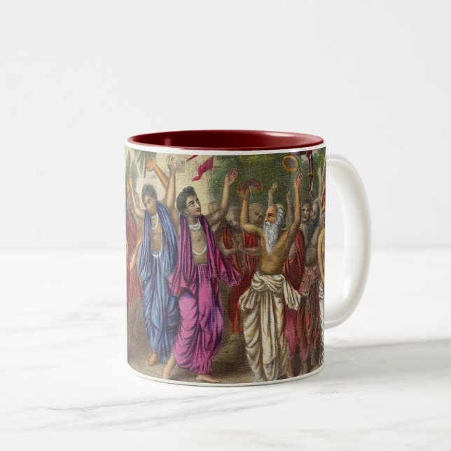 Taza Bicolor Hare Krsna Mug (Anverso derecho)