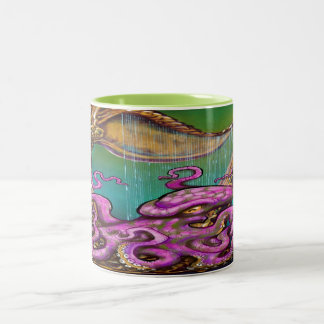 Taza Bicolor Harp Octopus 2-Tone Coffee Mug
