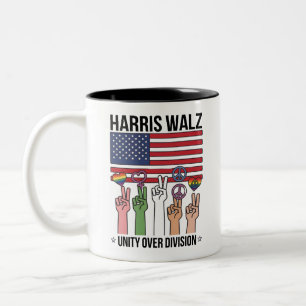 Taza Bicolor Harris Waltz 2024 Unity Over Division