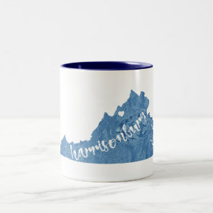 Taza Bicolor Harrisonburg Virginia Wood Grain