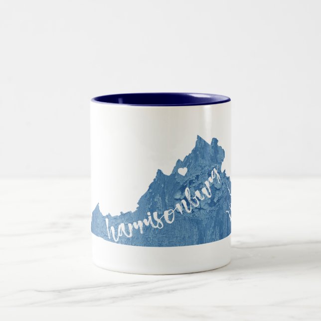 Taza Bicolor Harrisonburg Virginia Wood Grain (Centro)