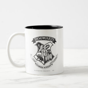 Taza Bicolor Harry Potter   Escudo Retro de Hogwarts