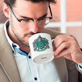 Taza Bicolor Harry Potter | Slytherin Escudo Green