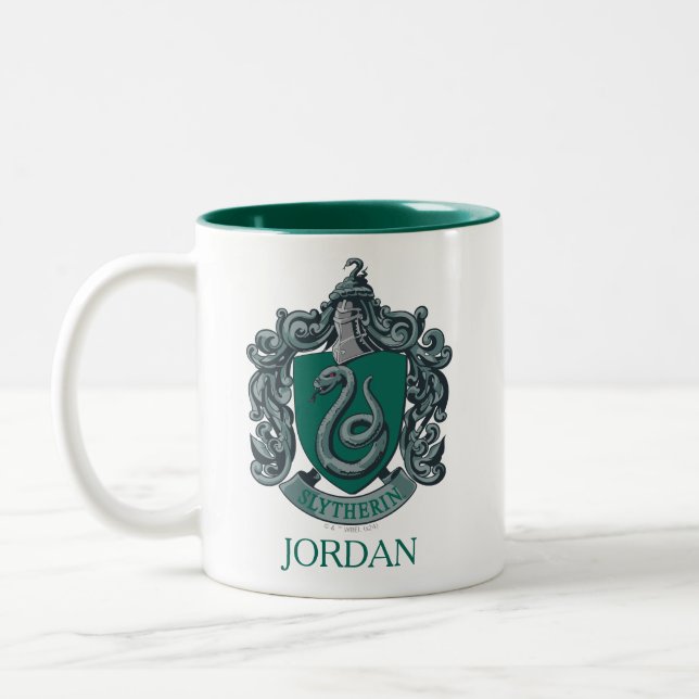Taza Bicolor Harry Potter | Slytherin Escudo Green (Izquierda)