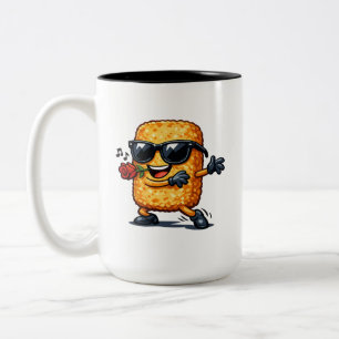 Taza Bicolor Hash Brown Bailarín