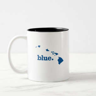 TAZA BICOLOR HAWÁI AZUL ESTADO