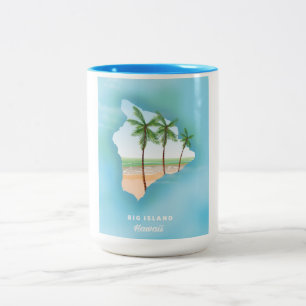 Taza Bicolor Hawái isla grande