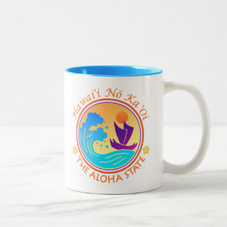 Taza Bicolor Hawaii Aloha