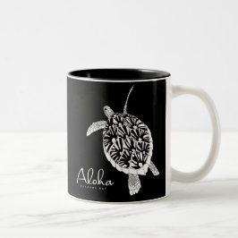 Taza Bicolor Hawaii Aloha Honu Turtle