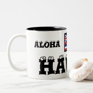Taza Bicolor Hawaii Aloha Paradise Two Tone Mug by Janz