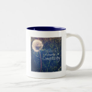 Taza Bicolor Hay belleza en simplicidad