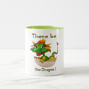 Taza Bicolor Hay Dragones Wee