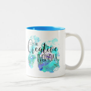 Taza Bicolor "Haz algo creativo todos los días"