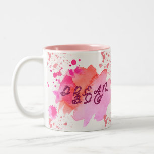 Taza Bicolor Haz de tu mayor sueño colorido