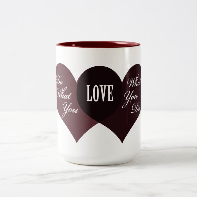 Taza Bicolor Haz lo que amas (Centro)