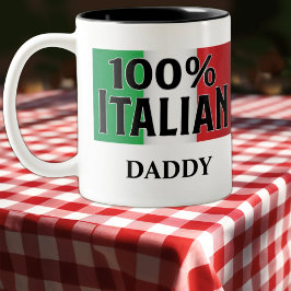 Taza Bicolor Haz tu propia bandera 100% italiana de Italia