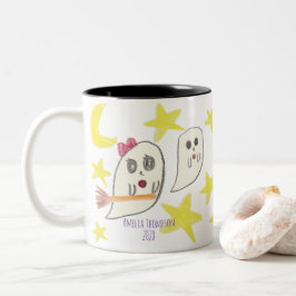 Taza Bicolor Haz un tesoro por la obra de arte de tu hijo | fan