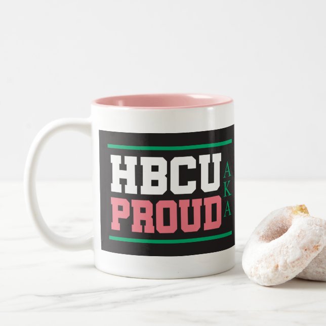 Taza Bicolor HBCU Orgullosa MUG AKA (Con donut)
