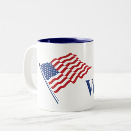 Taza Bicolor He votado a Pegatina Mug