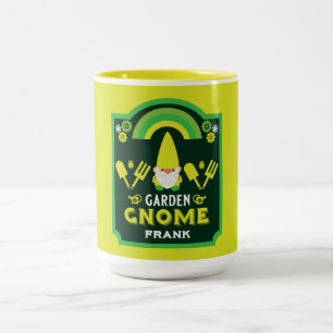Taza Bicolor Head Garden Gnome Gardener