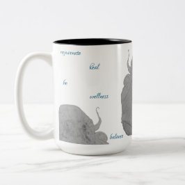 Taza Bicolor Healing Rejuvenate Octopus Maureen Girard Sea