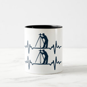 Taza Bicolor Heartbeat a la agencia de análisis de tierras