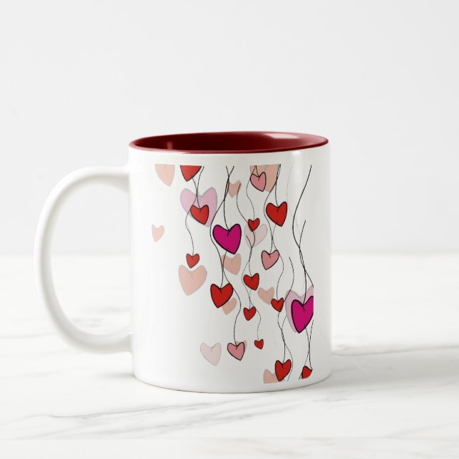 Taza Bicolor Hearts Vine Mug (Izquierda)