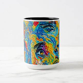 Taza Bicolor Heather Wycuff- inspired art