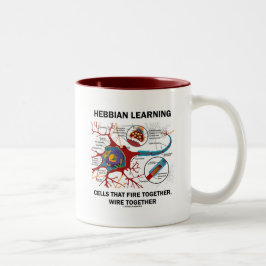 Taza Bicolor Hebbian que aprende el fuego de las células junto