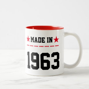 Taza Bicolor Hecho en 1963