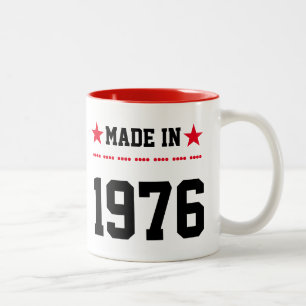 Taza Bicolor Hecho en 1976