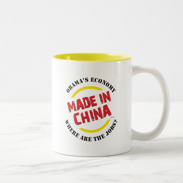 Taza Bicolor Hecho En China (Derecha)