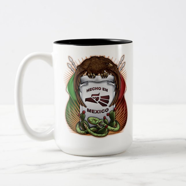 Taza Bicolor Hecho en México (Izquierda)