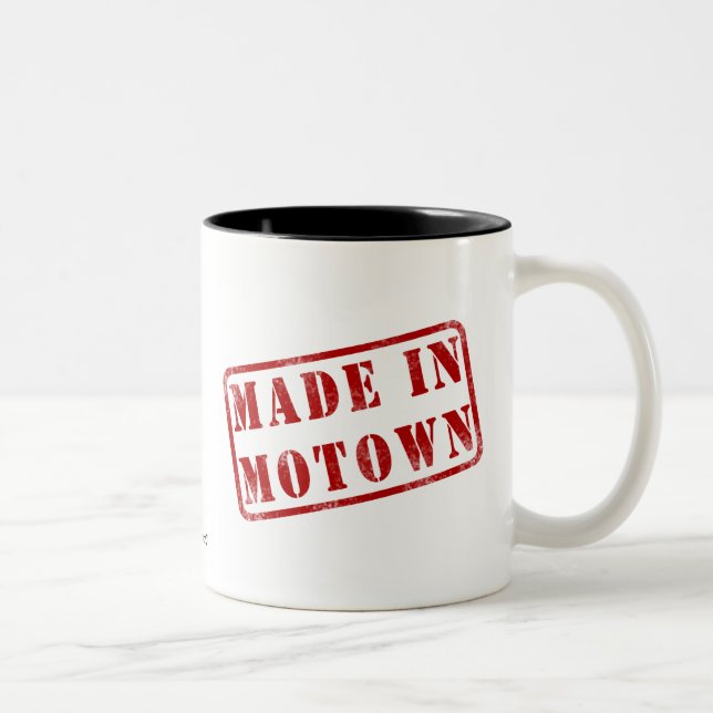 Taza Bicolor Hecho en Motown (Derecha)