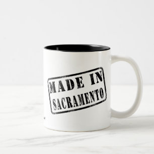 Taza Bicolor Hecho en Sacramento