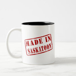 Taza Bicolor Hecho en Saskatoon