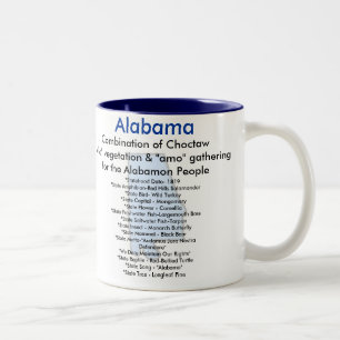 Taza Bicolor Hechos de Alabama